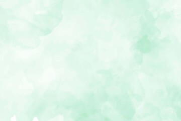 Soft pastel green and white abstract watercolor wash texture background