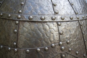 High contrast shiny metallic texture	
