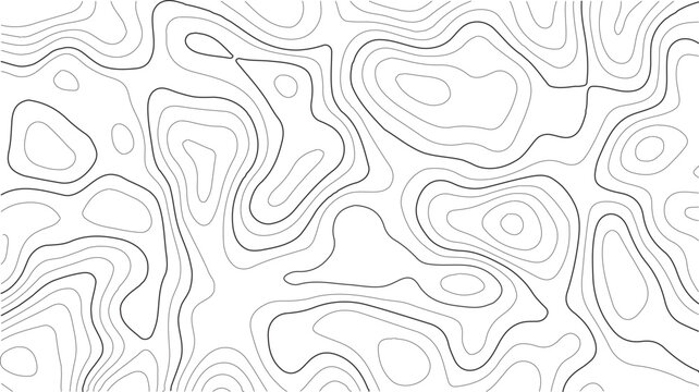 Topography map-inspired seamless vector texture with curved contour lines and subtle white grid overlays for nature and outdoor branding