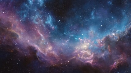 Fototapeta premium Captivating Galaxy Background Filled with Stars and Cosmic Colors