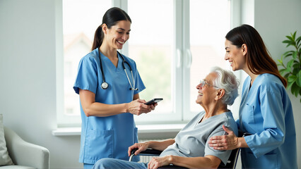 Obraz premium Healthcare Journey: Rehabilitation and Care