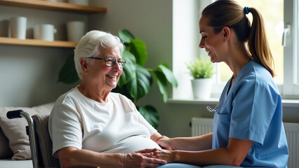 Obraz premium Healthcare Journey: Rehabilitation and Care