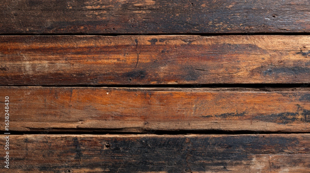 Poster rustic wooden planks showcasing natural grain patterns and textures, ideal for background use in des