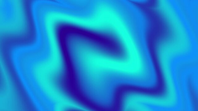 Animation of blue gradient shape with overflows, distortions, shine and changeable shapes on the background