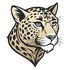 Leopard Head Illustration