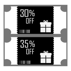 Discount Coupon Template - Sale Tag for E-commerce, Retail Promo, and Shopping Deals