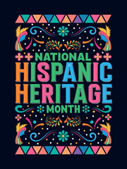 Hispanic Heritage Month T-Shirt Design