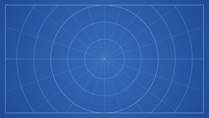 Blueprint background with graph grid and vector lines on blue paper. This blueprint bg is used for architecture planning, building layouts, and project drawings.