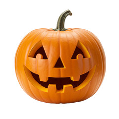 Halloween pumpkin decorated for festivities and ready for spooky celebrations.