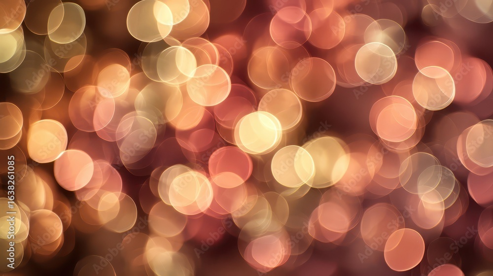 Poster warm abstract bokeh background with soft light tones for design