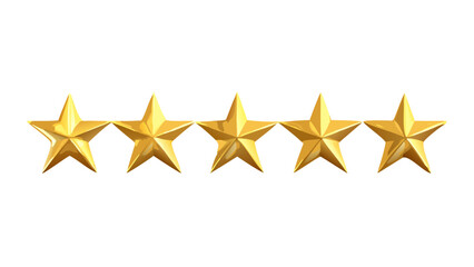 Five star rating review gold star golden stars quality excellent best feedback ranking customer satisfaction 100