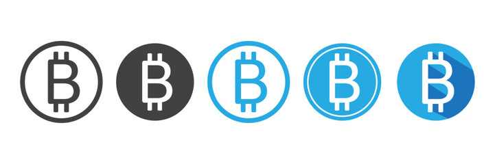 Bitcoin symbol vector illustration 