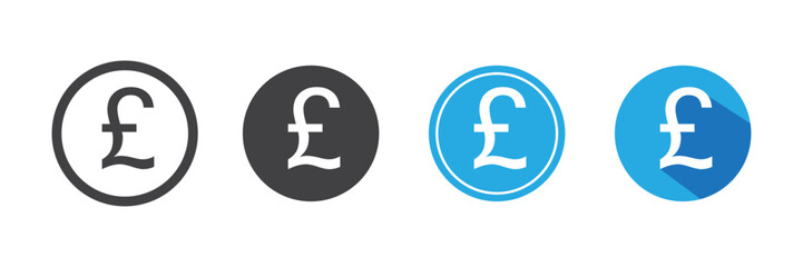 British Pound symbol vector illustration 
