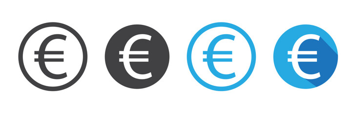 Euro currency symbol vector illustration in EPS, AI , PNG , JPG 