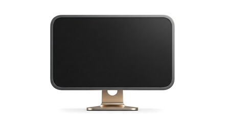 3d best selling modern computer monitor isolated on white background