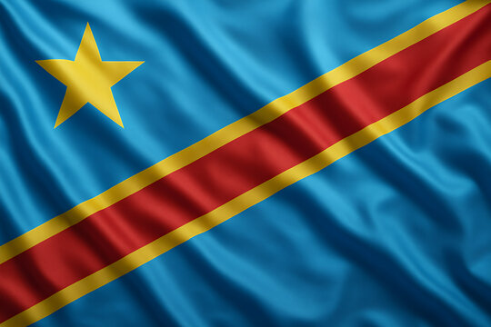 flag of democratic republic of congo 