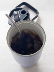 Thermos stainless steel ceramic personal cup