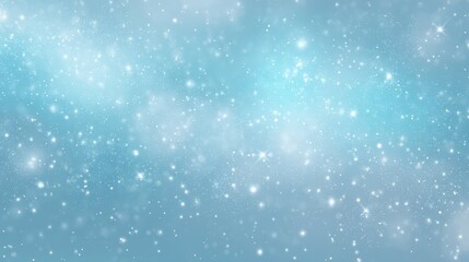 Fototapeta premium Soft Sparkling Pastel Blue Background with Dreamy Dust Effects