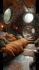 Room inspired by wars exudes a super realistic and immersive atmosphere