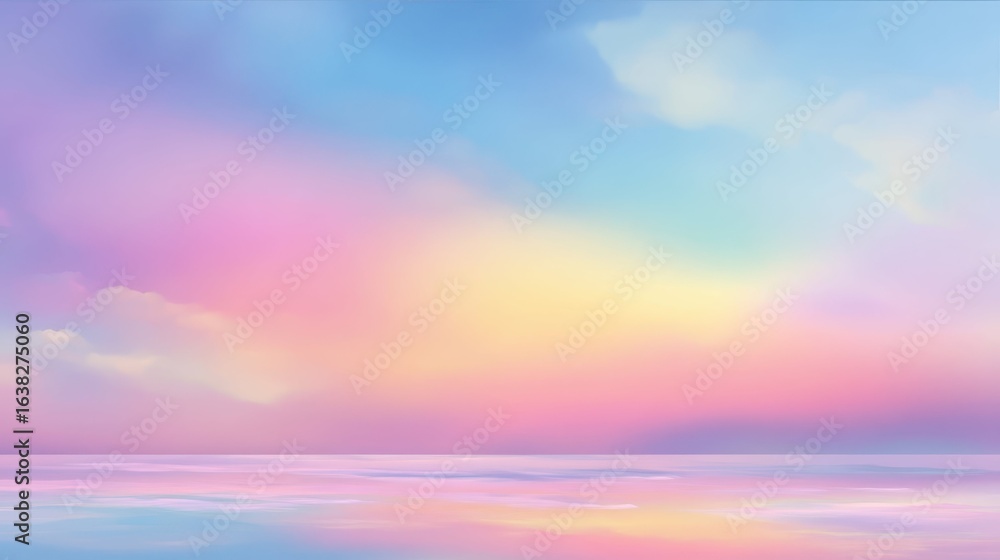 Poster soft pastel gradient background with light colors for design use