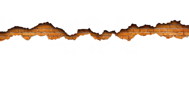 Textured wall featuring rustic brick design, showcasing weathered appearance with uneven edges. warm tones of bricks create sense of depth and character, perfect for backgrounds or artistic