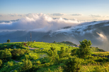 Cloudscape at Beijing Western hills in the setting sun