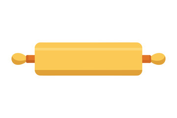 Rolling Pin: A simple depiction of a rolling pin, essential tool for culinary pursuits, perfect for adding to recipe content, cooking articles and culinary blogs.