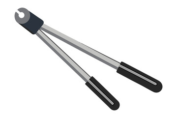 Crimping Tool Illustration: An overhead perspective of a crimping tool, a crucial tool for securing wires and cables in various professional settings.