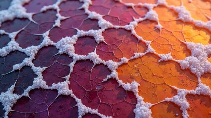 Salt crystal color texture pattern