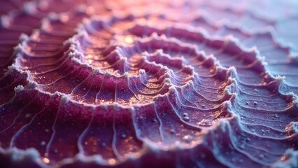 Spiral colored salt crystal texture