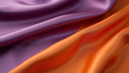 Purple orange gradient silk texture