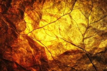 Detailed close-up of a textured, golden-brown leaf vein structure