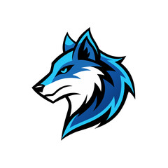 Blue wolf mascot esports
