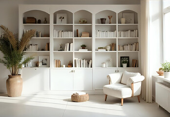A - Elegant Scandinavian Reading Space