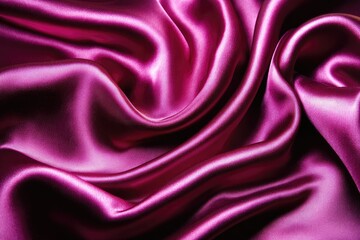 Fototapeta premium Deep magenta silk drapes in flowing folds
