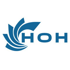 HOH letter design. HOH letter technology logo design on a white background. HOH Monogram logo design for an entrepreneur and business.