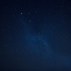 Deep space vista with a starry night sky and the Milky Way galaxy. Abstract celestial background of the universe.