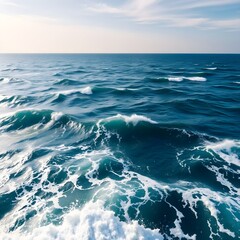 Fototapeta premium 짙은 색깔의 바닷물이 파도치고 있다 클로즈업 벡터Dark-colored sea water is surfing. Close-up vector