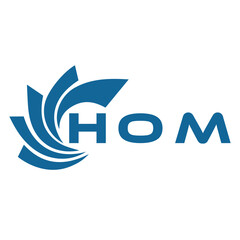 HOM letter design. HOM letter technology logo design on a white background. HOM Monogram logo design for an entrepreneur and business.