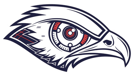 Glitch Robot Eye Logo