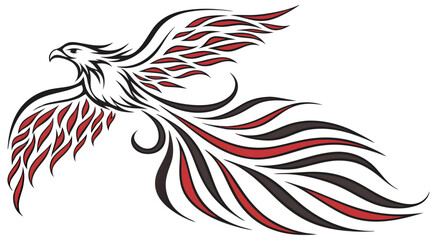 Abstract Phoenix Fire Logo