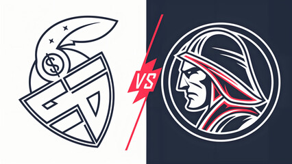 Abstract Initial Esport Logo Vector (Customizable Lettermark)