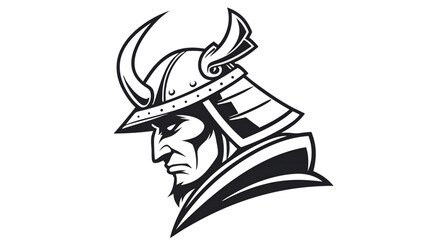 Modern Samurai Mask Logo