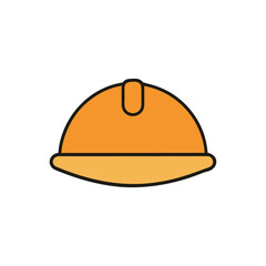hard hat vector colorful art illustration