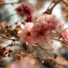 Random photo effect of sensory perception of nature. Exquisite elegance.