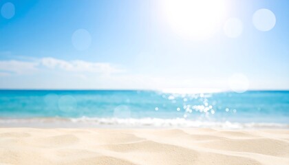 Obraz premium Sunny beach scene, soft focus