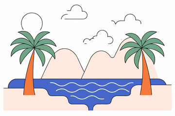 summer beach background