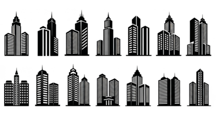 Glowing cityscapes shimmer in dark night
