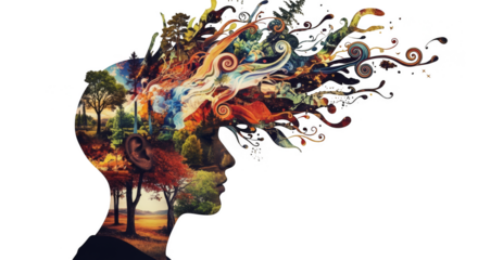 Landscape mind A portrait filled with natures beauty