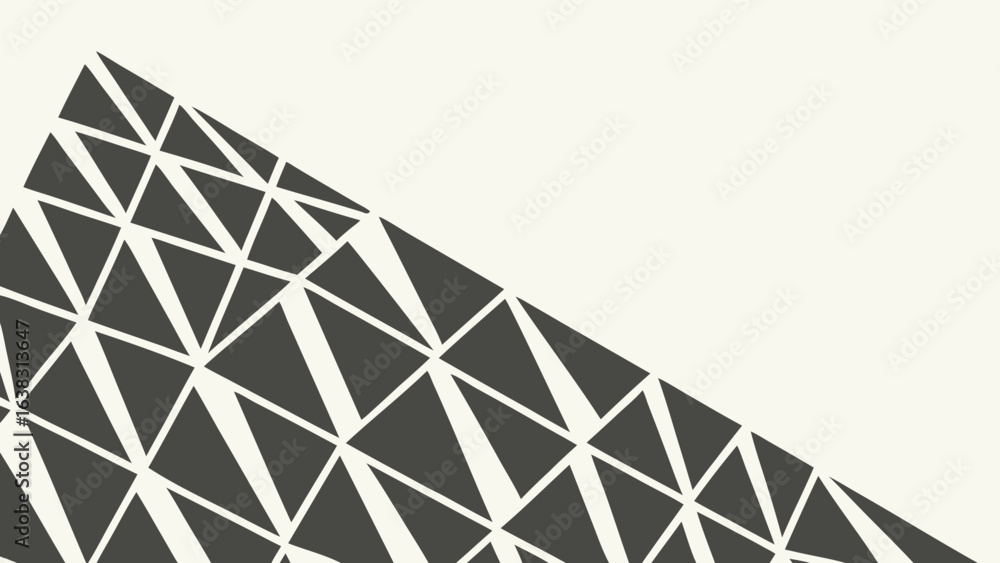 Wall mural abstract geometric triangle pattern design with modern style isolated on white background, great for